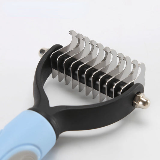 Gentle and Effective Pet Hair Removal Comb for Dogs!